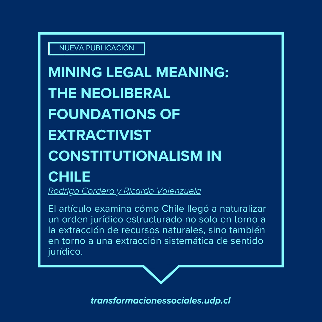 labtranssocial's tweet photo. ¡Les invitamos a leer la nueva publicación de nuestros investigadores!

✨Rodrigo Cordero y Ricardo Valenzuela publican artículo en Third World Quarterly sobre los fundamentos neoliberales del constitucionalismo extractivista en Chile✨

👉Más info en https://t.co/8n3Bef3zbP https://t.co/PlGWibdMDm