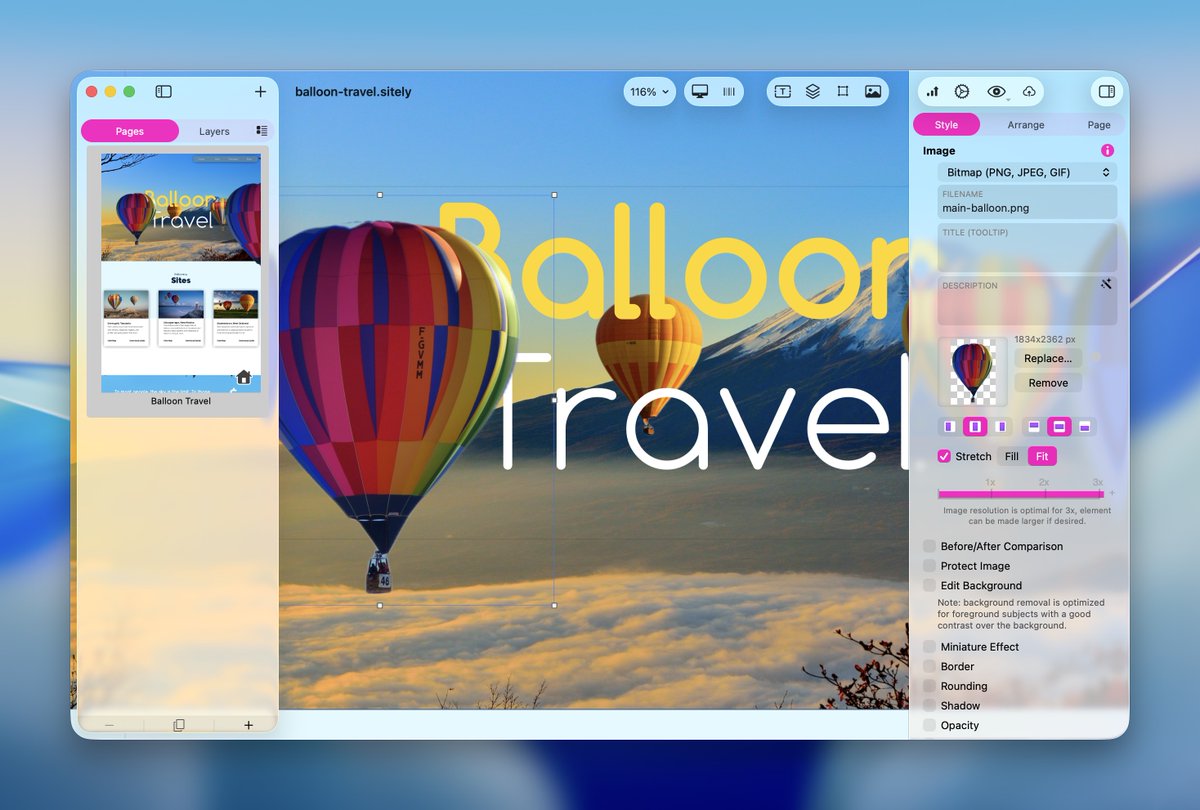 Sitely for Mac tweet media