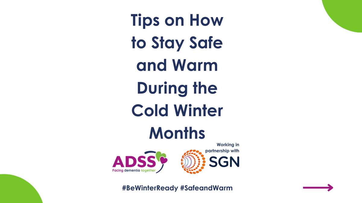 adssdementia's tweet photo. Keeping your home safe and warm is important for anyone especially for those living with dementia - in partnership with @SGNgas.
#BeWinterReady #SafeandWarm #WinterWarmth #StaySafe #EnergyTips https://t.co/fk3eXXbWOZ