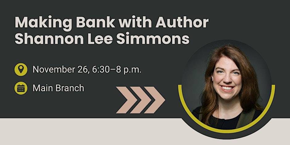 HarperCollinsCa's tweet photo. Join Shannon Lee Simmons, bestselling author of #MakingBank, for a financial literacy talk for tweens, teens, and their parents! Learn about saving, spending, and growing your money at the @ajax_library’s Main Branch on November 26 @ 6:30 PM ET! Details: https://t.co/6uzhPMLiUp https://t.co/DMDxZEgbRW