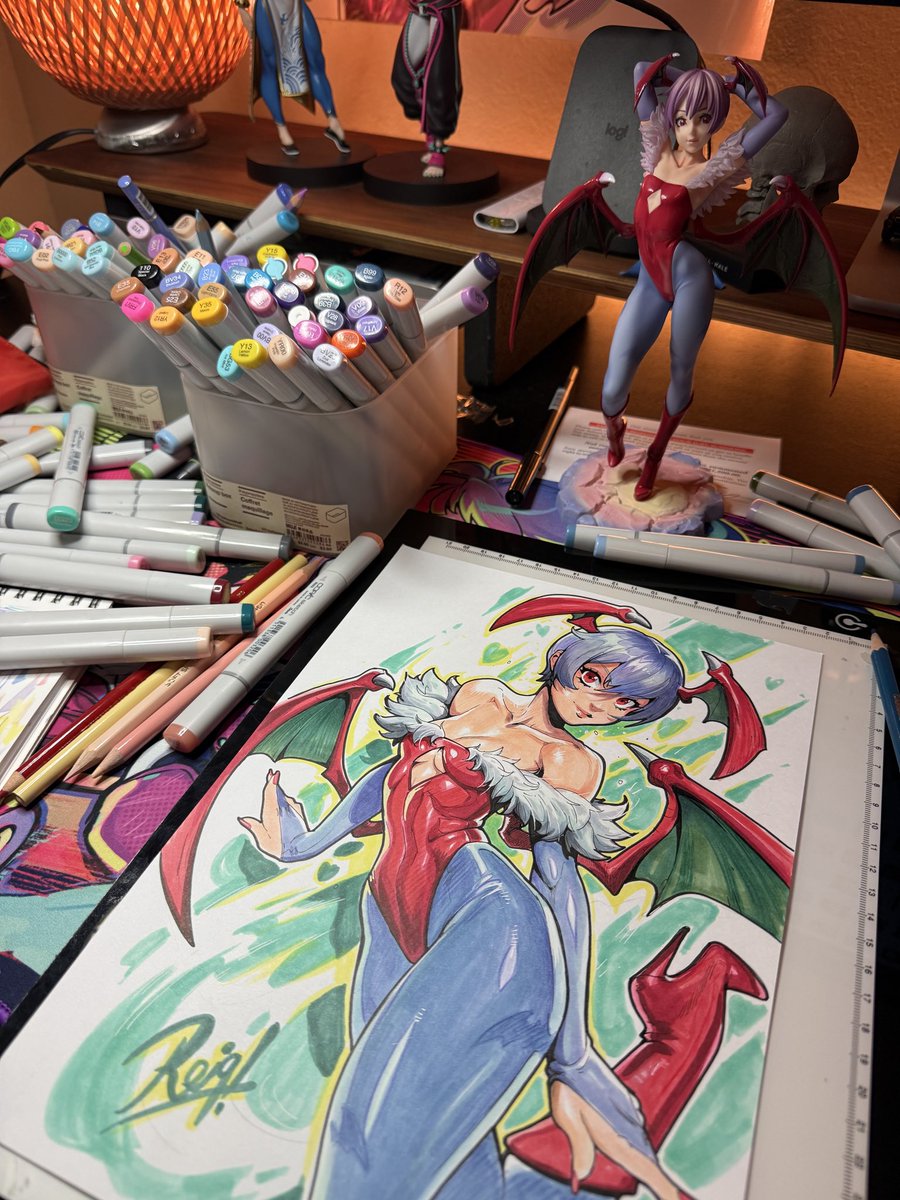 LILITH! Late Copic work! Welcome to my new account!