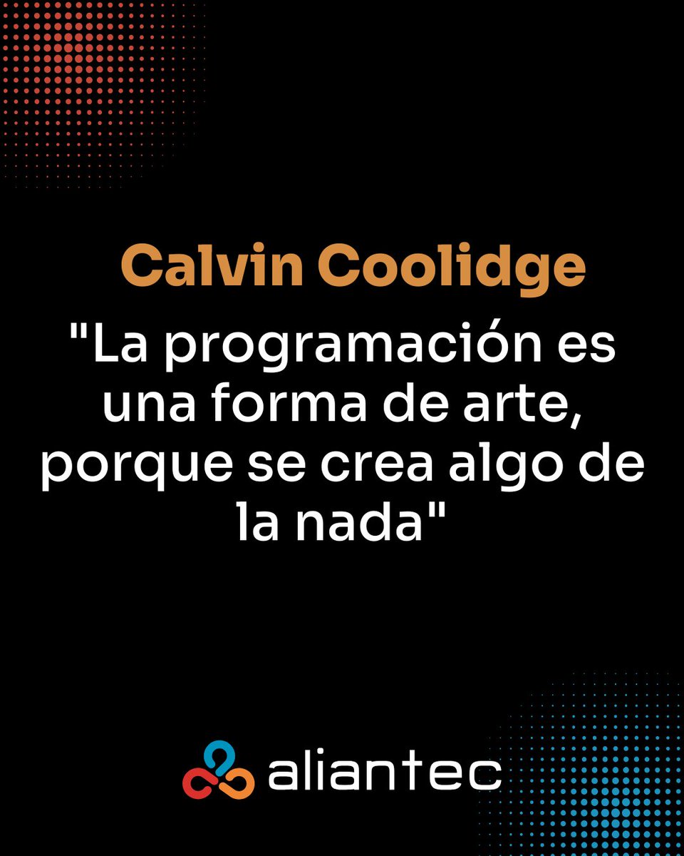 aliantec's tweet image. 💡 Cada línea de código puede transformar una idea en realidad. Lo que empieza como una pantalla en blanco termina siendo una creación única, pensada, construida y optimizada por vos.

#inspiracion #motivacion #exito #frases #metas #trabajo #arte #emprender #Programador