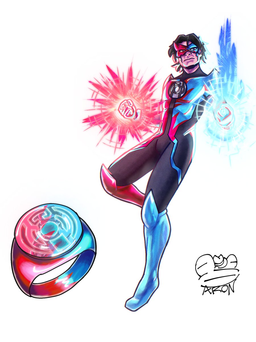 Oliver is a Blue/Red Lantern

#Invincible #dc #brart