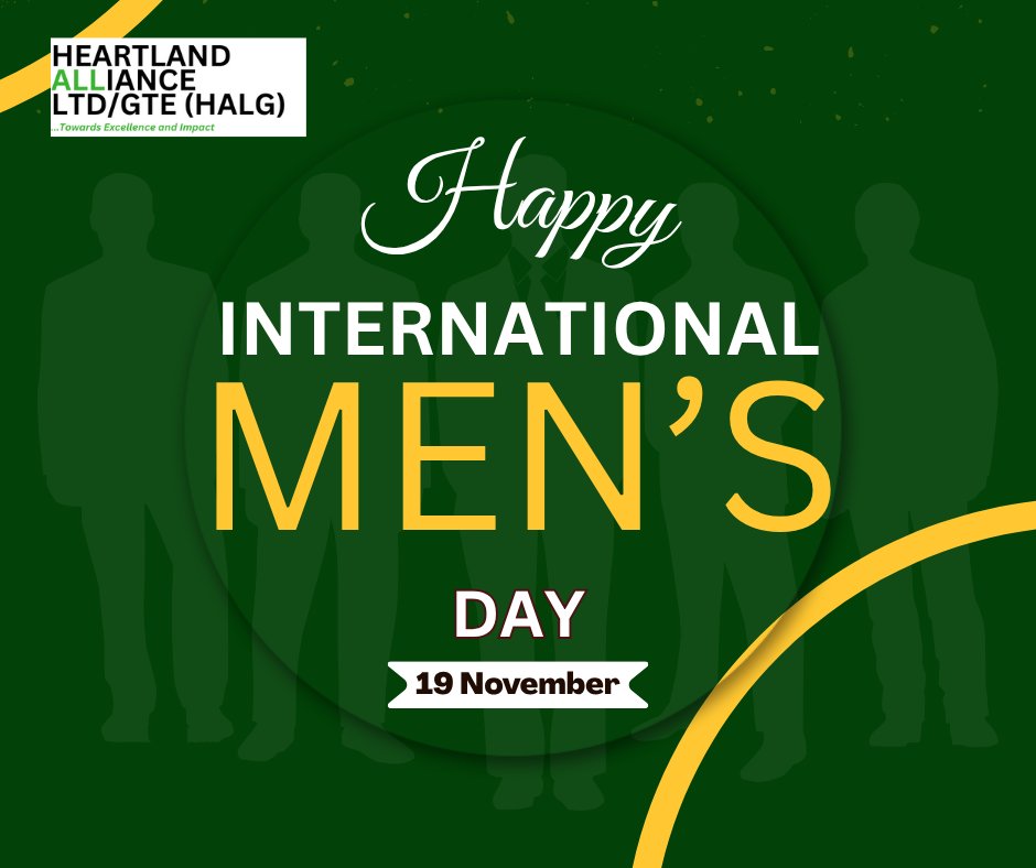 Celebrating men building healthier, safer, &amp; more supportive communities. HALG is committed to men’s health, equity, &amp; dignity, reaching thousands across Nigeria with quality healthcare and wellness products. 
Happy International Men’s Day.
#internationalmensday #mensday #HALG