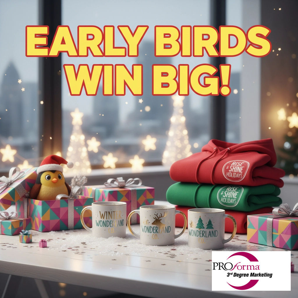 onesourcepromo's tweet image. Smart brands are already securing their holiday promo swag! Be the early bird: avoid rush fees, get the coolest picks, and wow your clients before the competition. Ready to get festive? DM us now! #HolidayPromo #Proforma3rdDegree