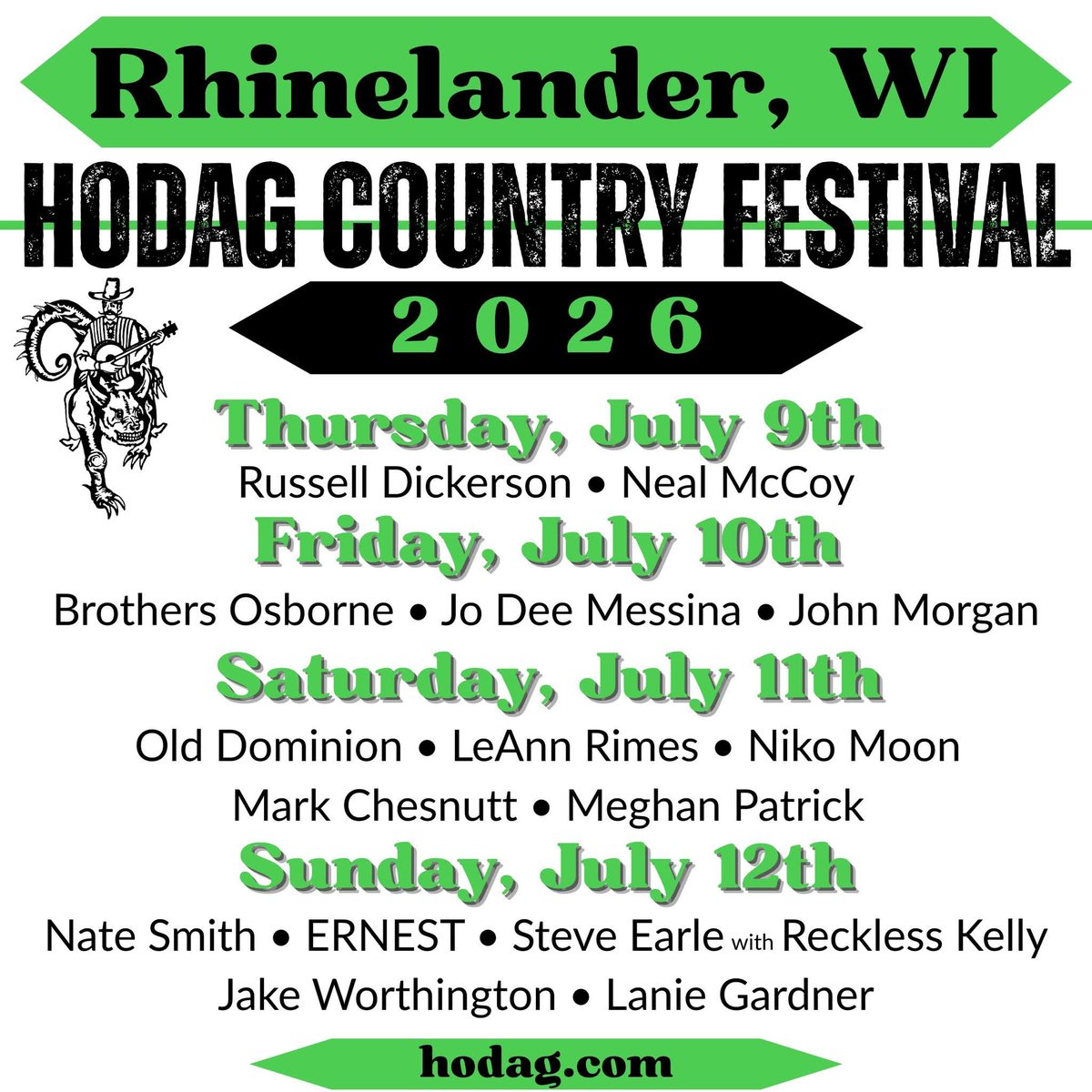 Hodag Country Fest tweet media