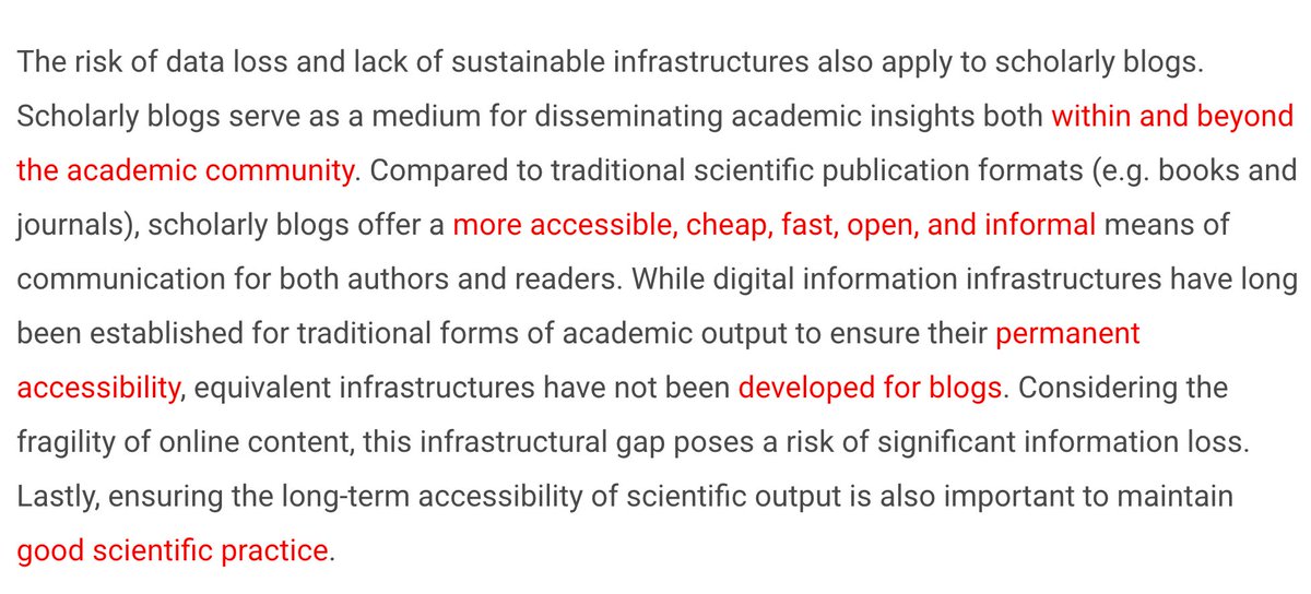 infodocket's tweet image. The Case For Preserving Scholarly Blogs (via @LSEImpactBlog) blogs.lse.ac.uk/impactofsocial… #scholcomm #libraries #webarchives #archives