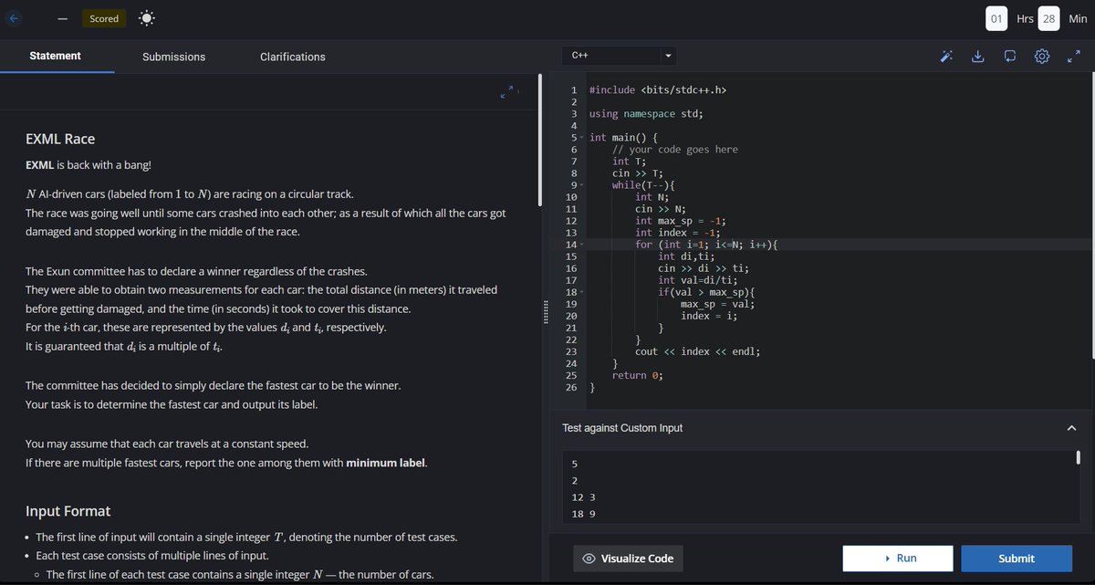 ayushHardeniya's tweet image. Problem - 2
Starters 213 (Rated till 5 star)  

#CodeChef #buildinpublic #AyushHardeniya