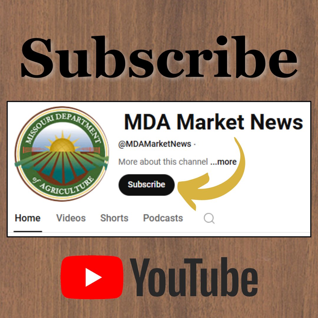 MoAgriculture's tweet photo. Want to stay up to date on market happenings? Subscribe to our MDA Market News YouTube channel for twice daily updates and weekly recaps! π°
https://t.co/dU8aH2wWTS
#ConnectMORE https://t.co/gaidbzxbqP
