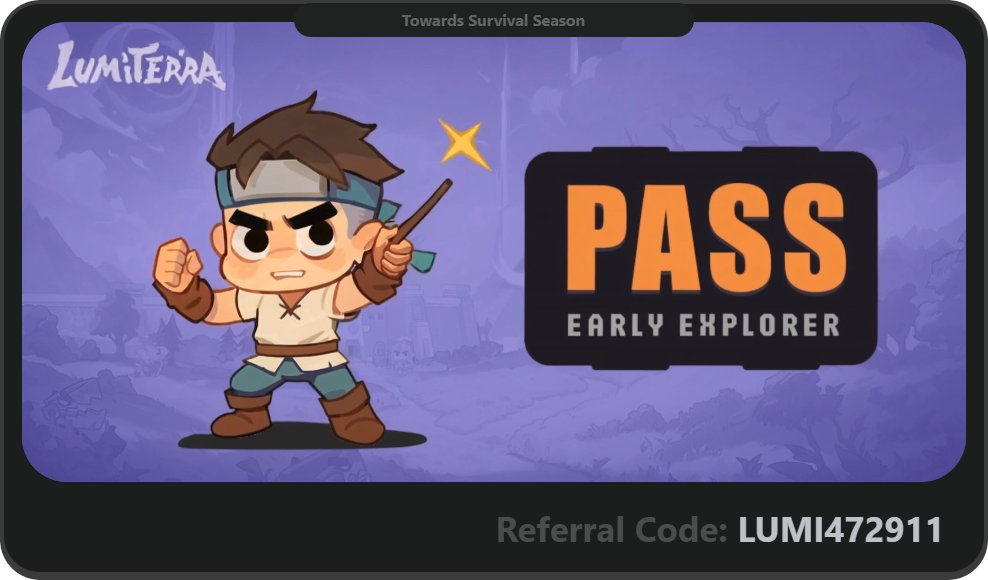 Lumiterra Survival Season lands on Monad, Nov 24
Grab your early-access rewards with my referral code: LUMI472911
 gmonad.lumiterra.net/lumonad?code=L…
