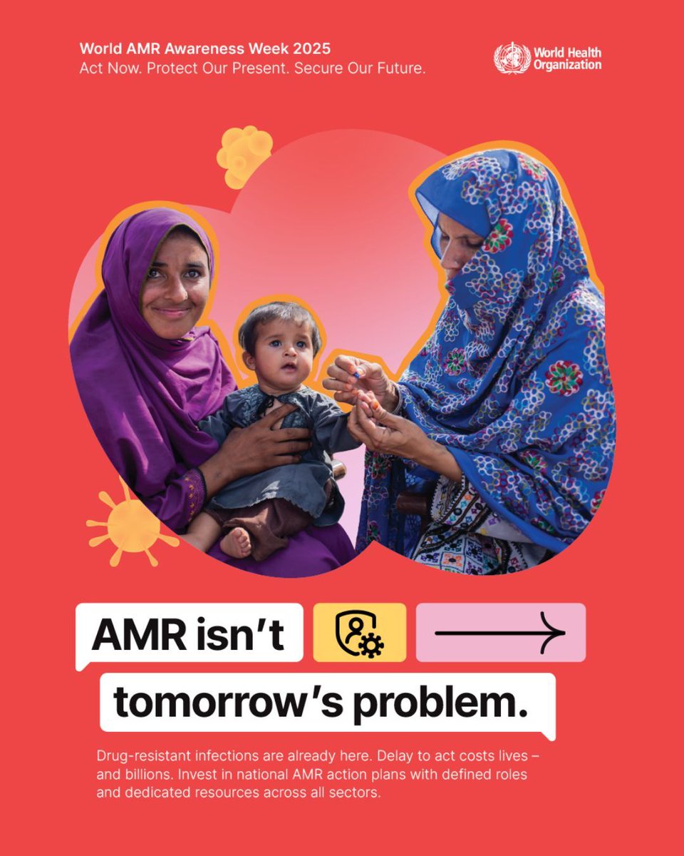 InfoASHA's tweet image. Antimicrobial Resistance occurs when bacteria, viruses, fungi, + parasites don&apos;t respond to antimicrobial agents, making antibiotics and other treatments ineffective. #STIs @WHO