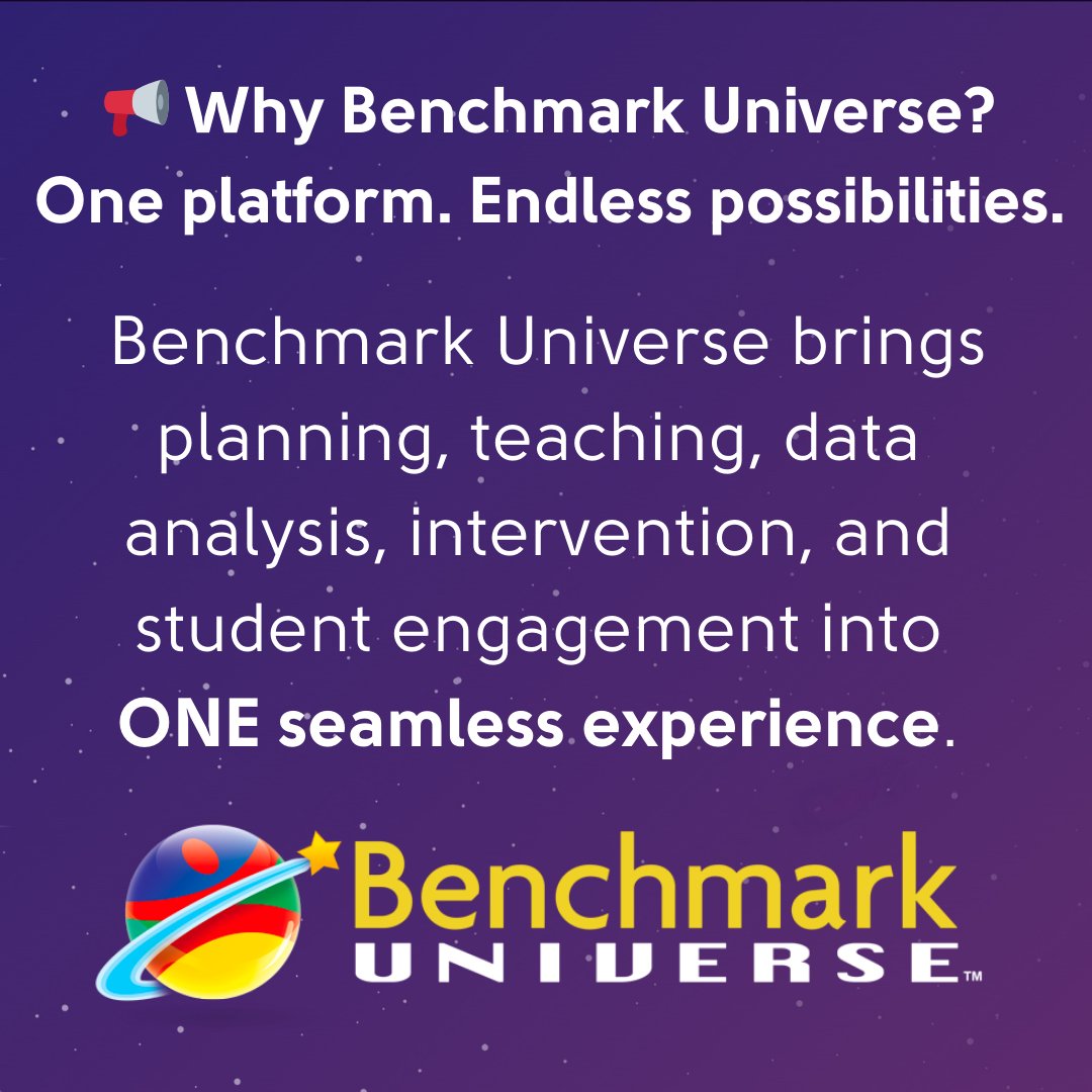 BenchmarkEdu's tweet image. 🚀 Discover the power of Benchmark Universe! 🚀 Resources designed to elevate your learning experience, interactive lessons, personalized learning paths, everything you need to succeed.

Learn more→ hubs.ly/Q03TD7p-0