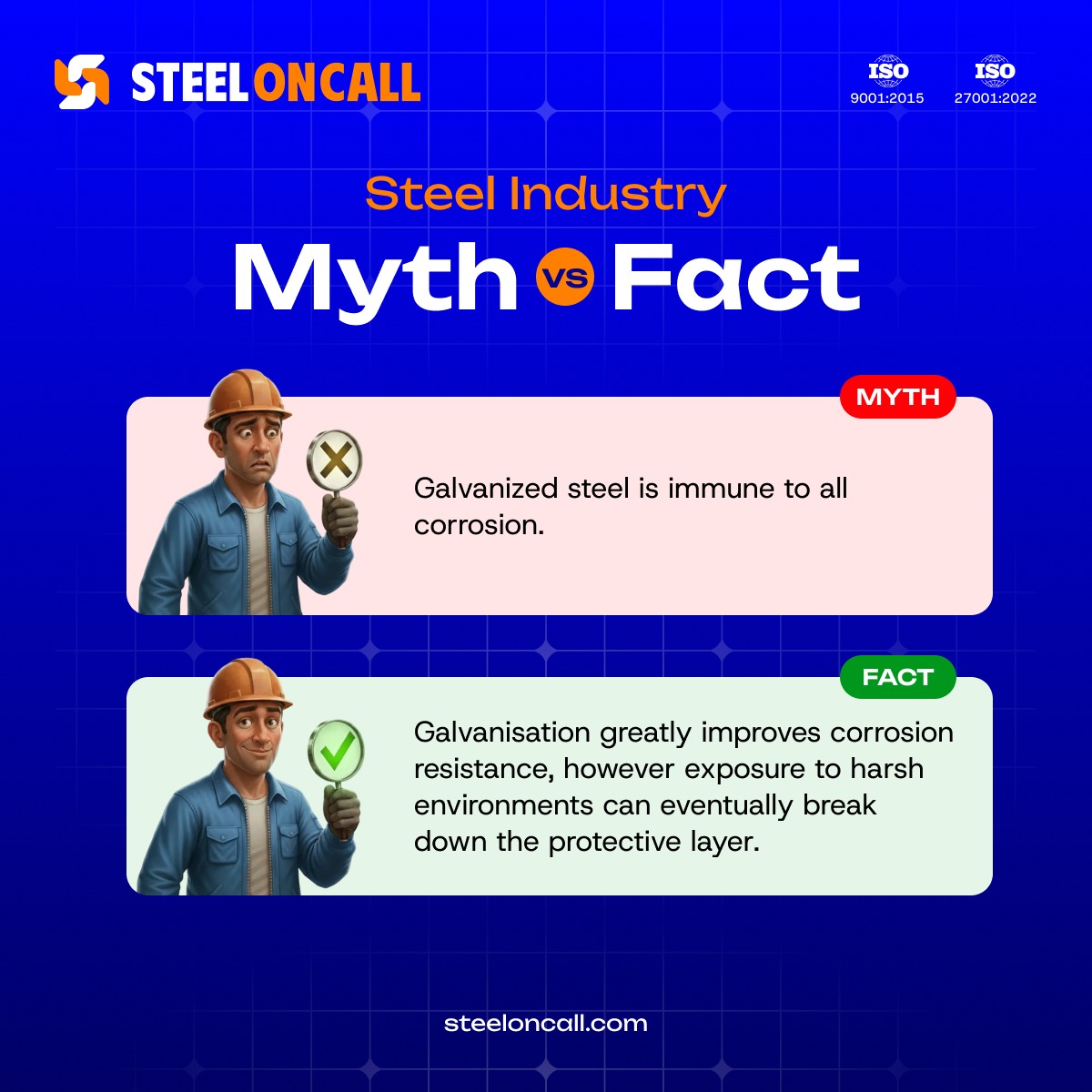 SteelonCall's tweet image. In the steel industry, informed decisions lead to stronger, safer results.

#SteelOnCall #SteelFacts #BuildSmart