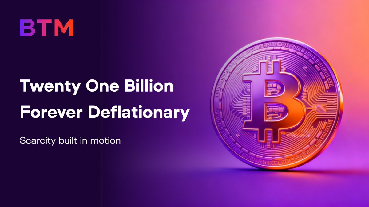 BTM_EN's tweet image. 21 billion total. 100 % deflationary. ♻️

Every action — exchange, withdrawal, compute — burns BTM forever.

Scarcity built into motion. 🔥

#Tokenomics #Deflationary #Bitcoin #BTCFi
