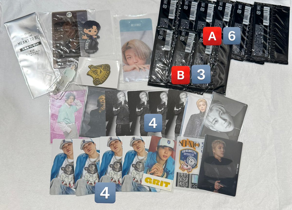 bf__una's tweet image. 【譲】　画像1~8
【求】　買取&amp;gt;固定の求ポストのもの

お気軽にお声掛けください🙇🏻‍♀️💓
まとめてを優先します💧

#BEFIRST交換 #BMSG交換