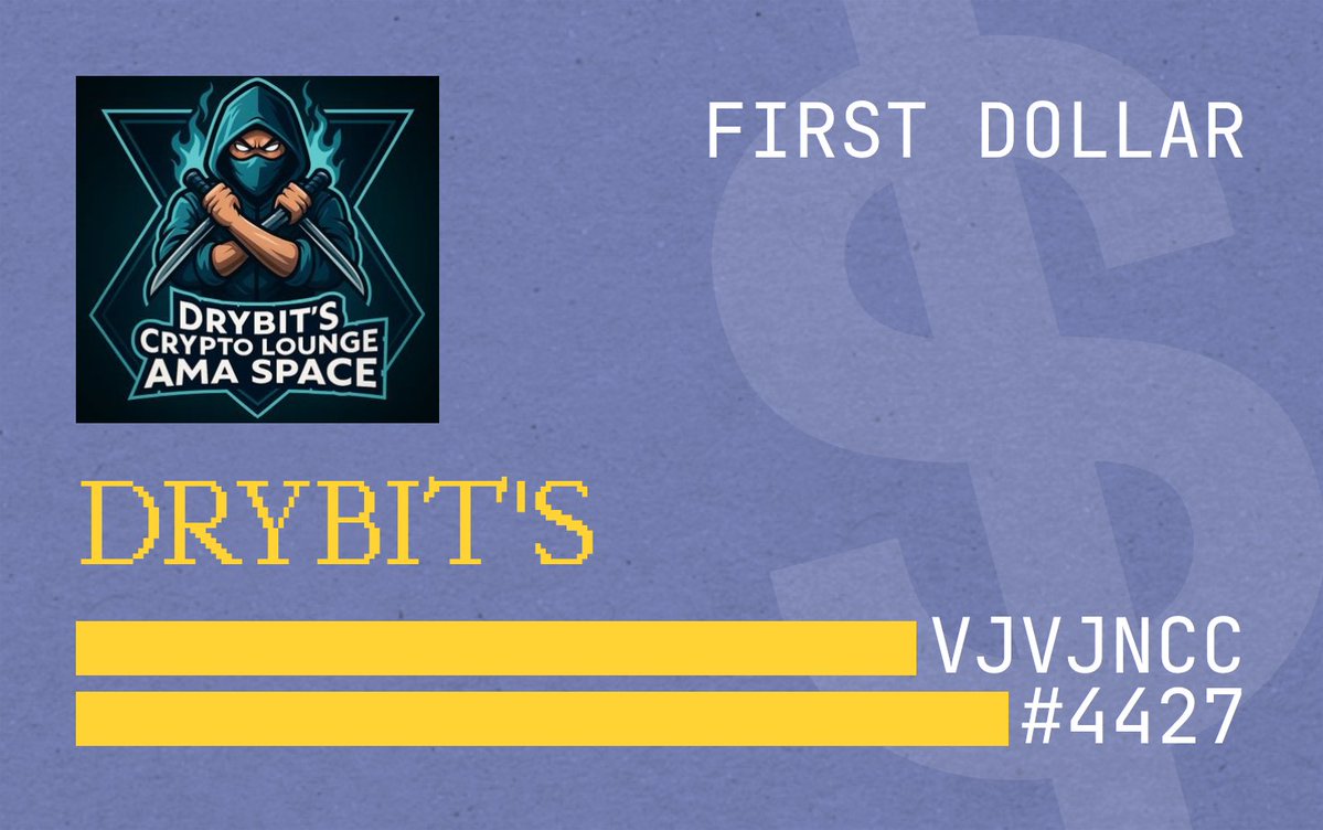 DRYBITCRYPTO's tweet image. First Dollar Live on BASE
Play &amp;amp; earn XP fast

✨Go to firstdollar.money/?r=jcY2GP
• Create Account [Email]
• Connect your X
• Share on X
• Check your XP