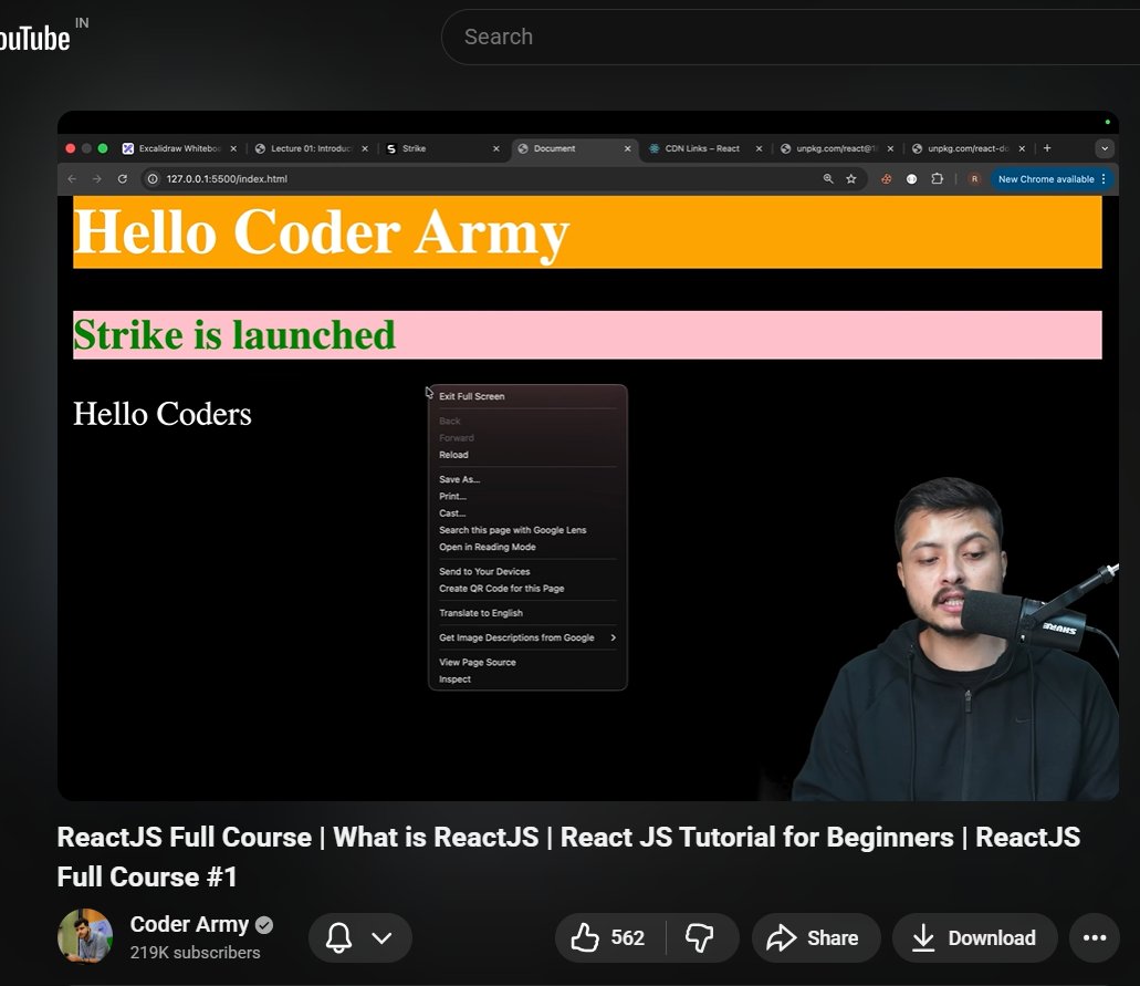 Aditya_Ch_20's tweet image. Started learning ReactJS today! 🚀Got my first taste of React.createElement and how React builds UI using the virtual DOM.
Excited to finally dive into React properly — explanations 🙌#ReactJS #LearningInPublic #webdev #coderarmy @rohit_negi9