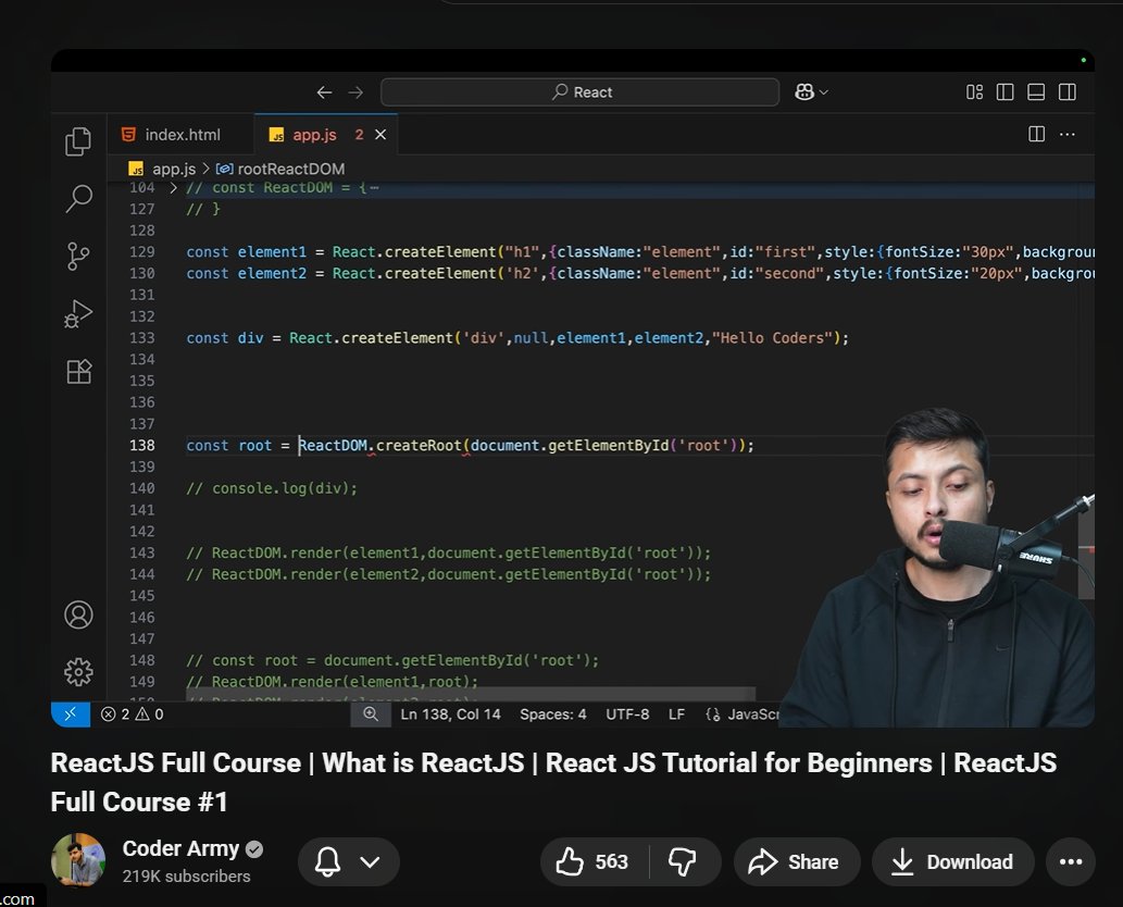 Aditya_Ch_20's tweet image. Started learning ReactJS today! 🚀Got my first taste of React.createElement and how React builds UI using the virtual DOM.
Excited to finally dive into React properly — explanations 🙌#ReactJS #LearningInPublic #webdev #coderarmy @rohit_negi9