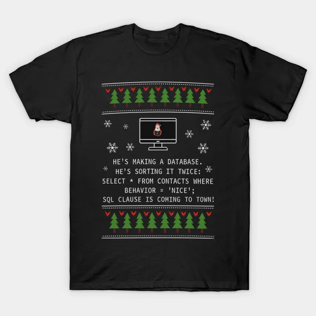 MorboAalst's tweet image. One for my hacker friends, so a RT is much appreciated :)

“A holiday sweater for the hackers who stay on the NICE list 😇💻🎄 #EthicalHacker #CyberSec #SQLClause”

teepublic.com/t-shirt/836572…