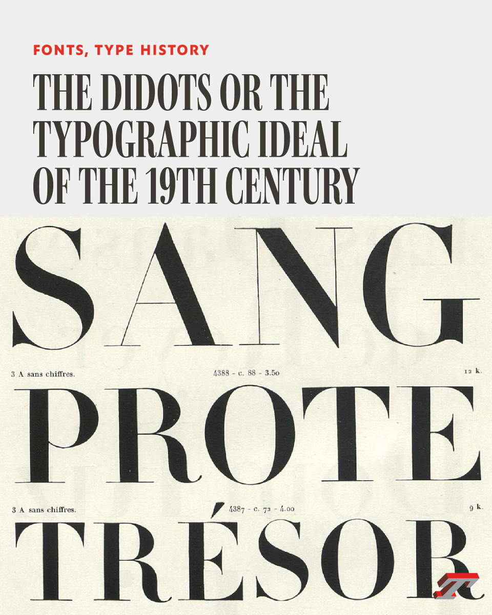 Read about Didot, the typeface and the family, François-Ambroise, Pierre, Jules…, as well punchcutters such Vafflard, Vibert.
➽ typofonderie.com/gazette/didots…
By Michel Wlassikoff