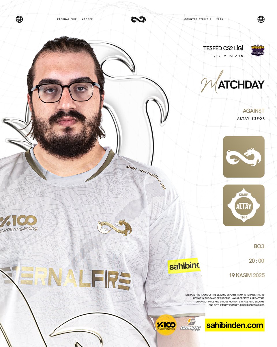 TESFED CS2 Ligi 2. Sezon Grup Aşaması’nın son karşılaşmasındayız! 🔥

#forEF | #yüzdeyüzgaming