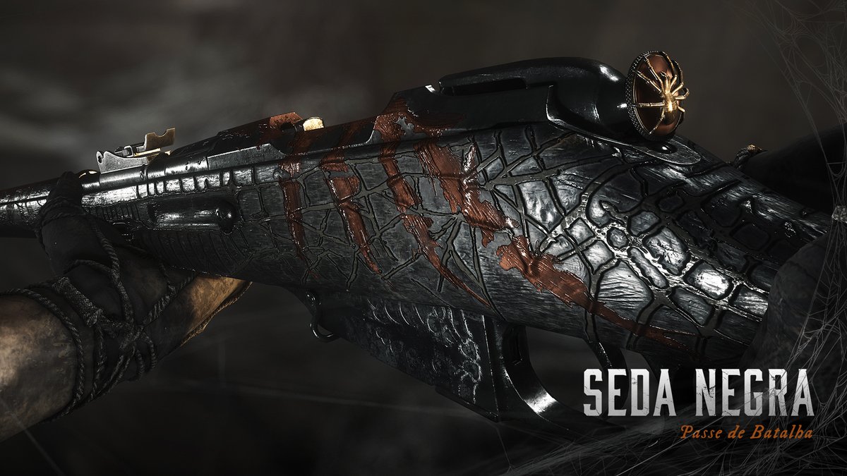 A teia da viúva negra é conhecida por ser extraordinariamente resistente.

Muito semelhante ao coração da Imperatriz, que viveu, morreu e renasceu em circunstâncias únicas e horríveis. Este rifle personifica sua ira recém-descoberta, causando a morte como um verdadeiro predador à