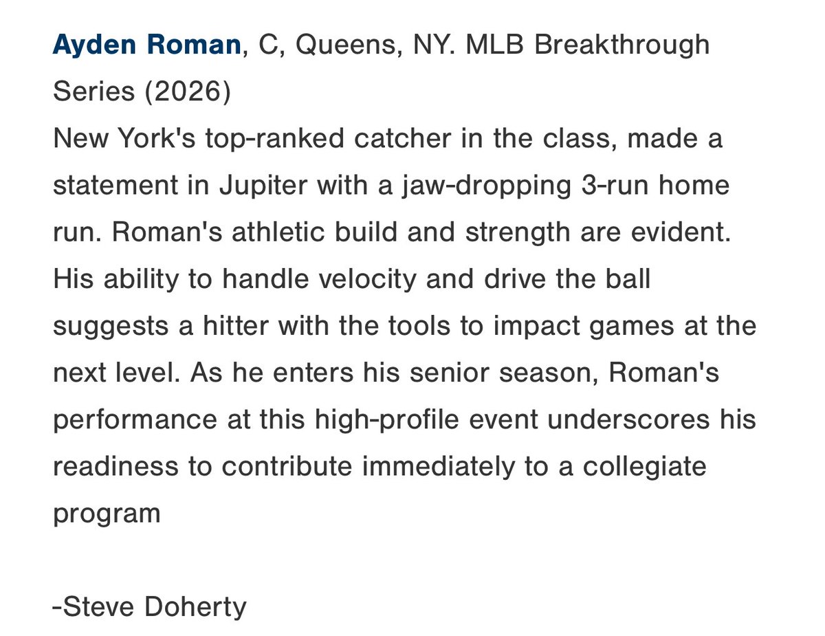 5_TPDevelopment's tweet image. Who’s looking to add a huge bat and athlete onto their roster? 

Performs at every level. He’s an absolute gamer and work horse. Ayden true athleticism shows by being able to play anywhere on the field 

Top player in his class ‘26. Please reach out if any interest! Or need film