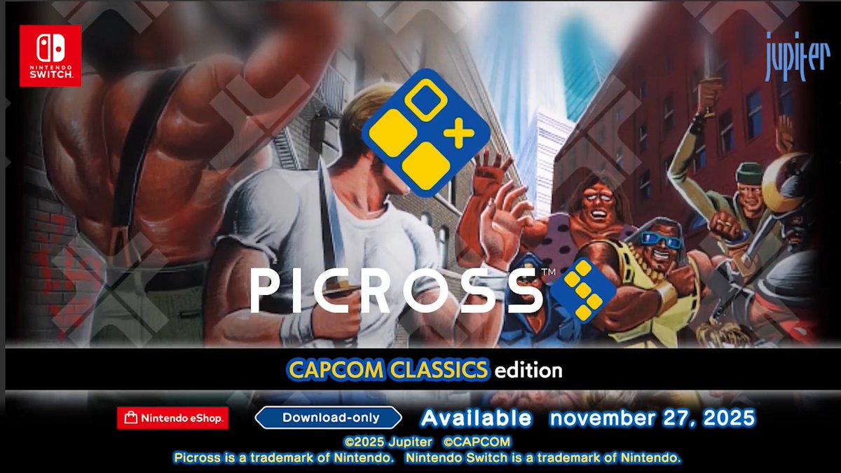 Wario64's tweet image. Picross S Capcom Classics Edition &amp;amp; SNK CLASSICS &amp;amp; NEOGEO edition announced for Switch (out Nov 27)

Capcom youtube.com/watch?v=0y7u30…
SNK youtube.com/watch?v=VD4h2J…