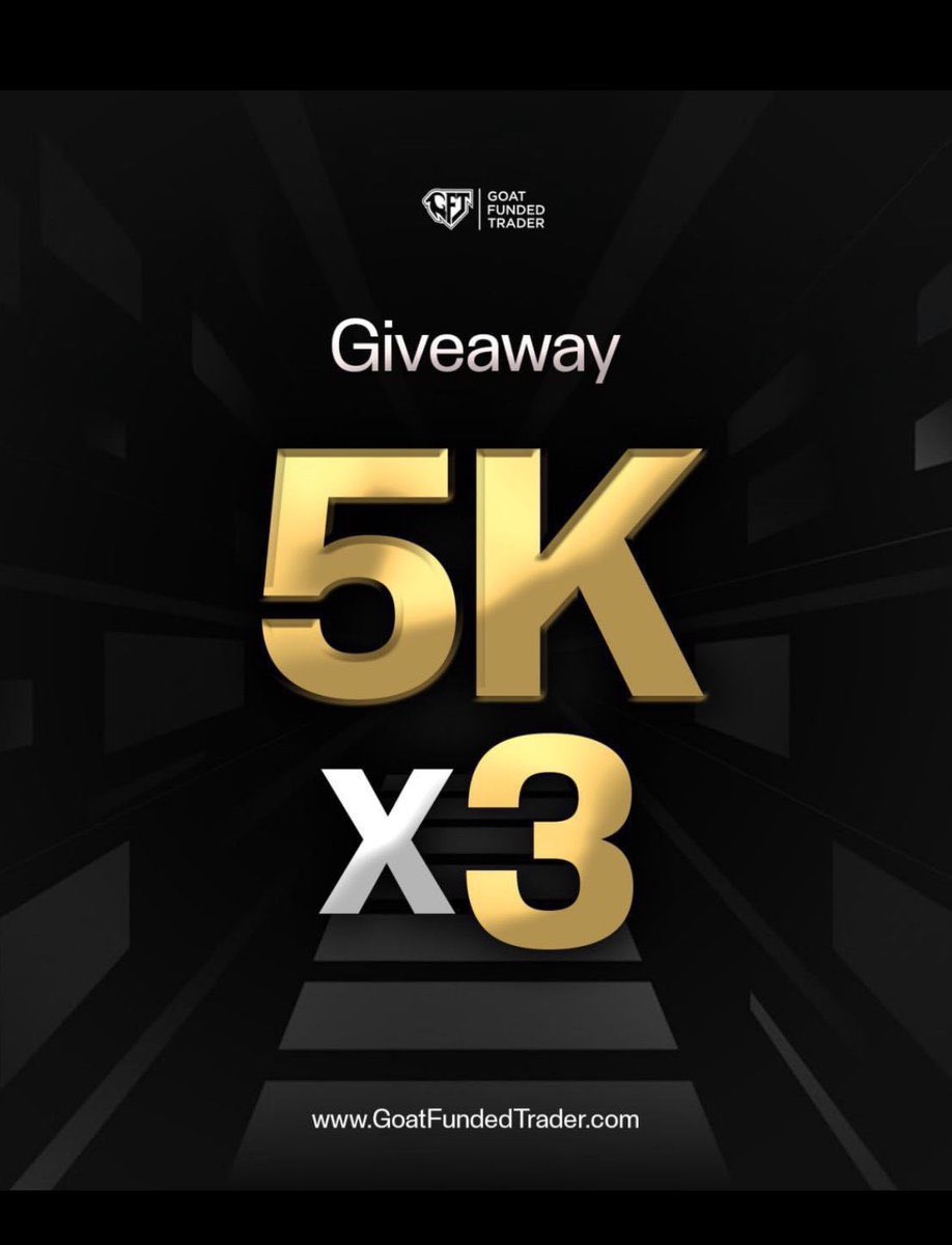 Challenge Account GIVEAWAY 🔥 #GoatFundedTrader

3 x 5k  , To enter :

✅ Follow: 
<a href="/EdwardXLreal/">Edward XL | CEO of GoatFundedTrader</a> 
<a href="/GoatFunded/">Goat Funded Trader</a> 
<a href="/GFFutures/">Goat Funded Futures</a> 
<a href="/Ib_Forex01/">IB-forex® 🦍</a>

Join my telegram 
t.me/ibforextrader

✅ Like &amp; Retweet this post
✅ Tag 4 people 
✅ Engage on quote and previous 5 posts 

Winners in 3