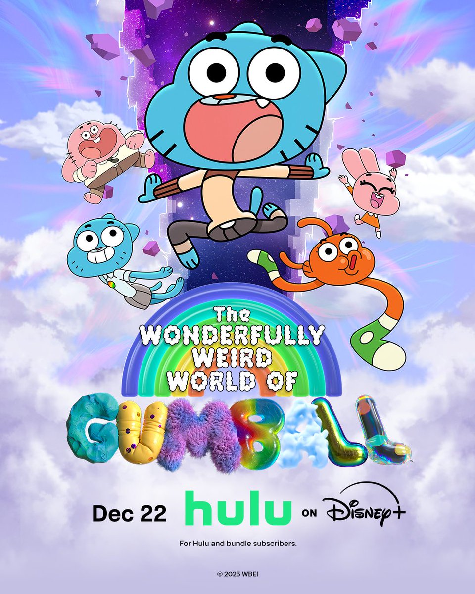 ToonHive's tweet image. 🚨 The second season of The Wonderfully Weird World of Gumball premieres December 22nd on Hulu.

The season will premiere internationally on Cartoon Network and HBO Max in February.