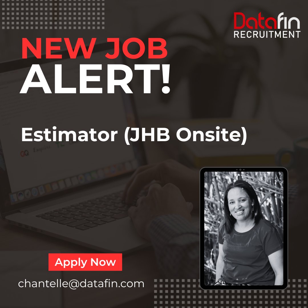 DatafinSA's tweet image. COMPILE and verify quotes, liaise with customers and deal with all related administration as the next Estimator sought by a manufacturer and distributor of printing, packaging and communication products.

Apply here -  datafin.com/job/estimator-…

#estimator #datafinrecruitment
