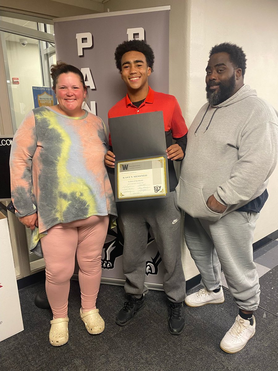 Congrats to sophomore guard Kasyn Messner on being named WHS student of the month for November! #StudentAthlete #GoPanthers #FEARLESS