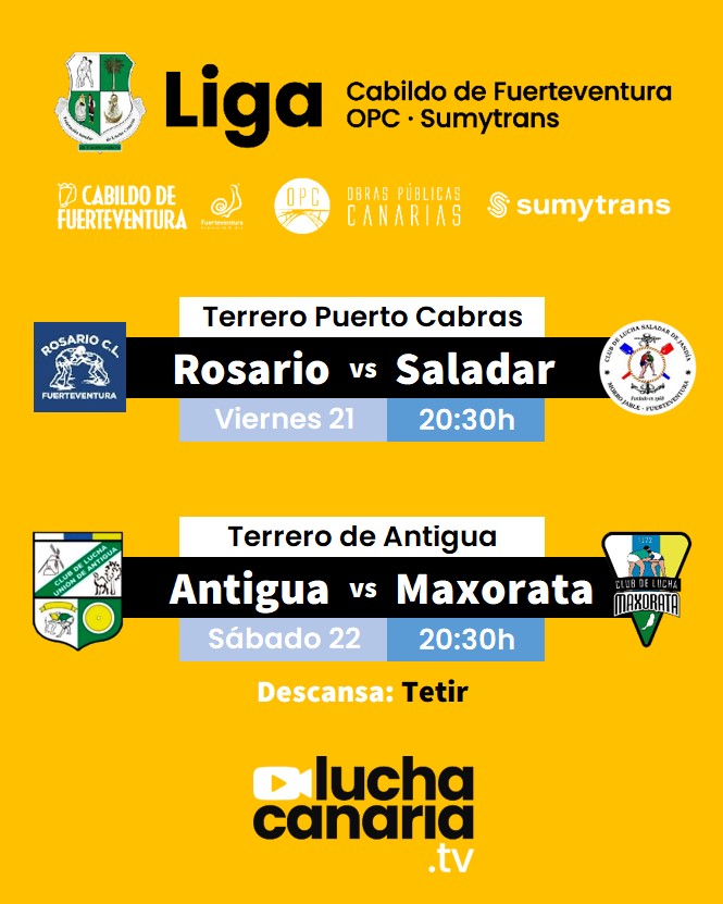 luchacanariatv's tweet photo. 📢JORNADA 1 VUELTA | Liga Cabildo de Fuerteventura · OPC · Sumytrans

🟡 https://t.co/9TCii8mixL
🔵 https://t.co/vuD7xKNNNp
⚪️ https://t.co/ufREc0F9U8 https://t.co/XEnrjb834U