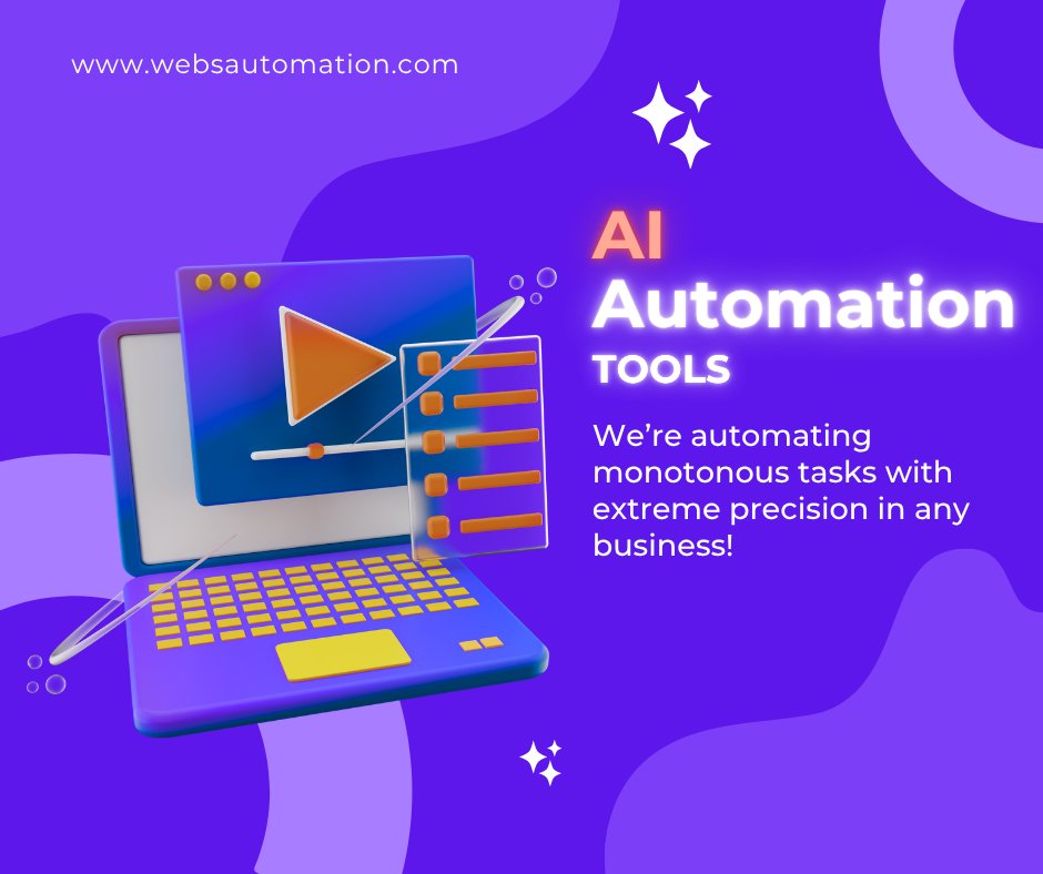 AutomationWebs's tweet image. How AI Automation Tools Work With Webs-Automation AI automation tools serve as a new frontier in automating monotonous tasks. Read More: websautomation.com/ai-automation-…

#automation #websiteautomation #botdevelopment #AIautomation #scriptautomation #websautomation #webautomation
