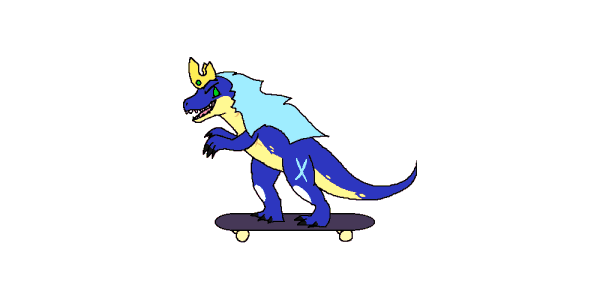 Froggoiku's tweet photo. I feel like every dino's got an inate urge to ride a skateboard
#backinhell #nanotyrannus https://t.co/hE3sizNXks