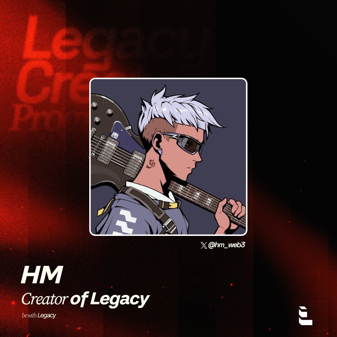 I'm honored to be accepted into the Legacy Creator Program.

Huge thanks to <a href="/LegacyWeb3io/">Legacy Web3</a> , <a href="/SHADOW_NFT15/">SHΔDOW</a> and <a href="/thunderxdxd/">THUNDER⚡️</a> for this opportunity and excited to create, collaborate and be part of this first wave of 20 creators.

Let’s make legacy together.