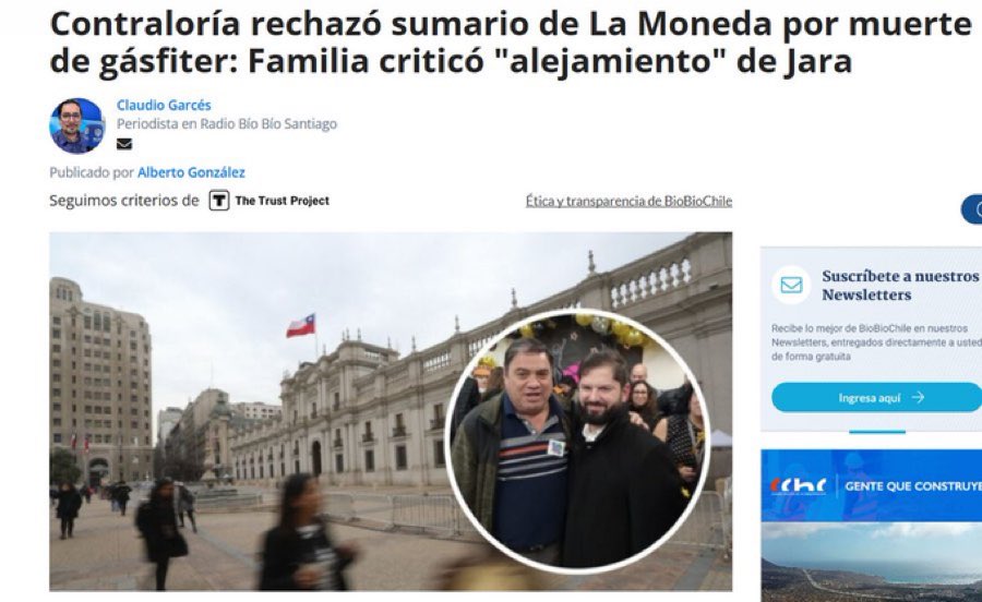 La señora <a href="/jeannette_jara/">Jeannette Jara Román</a> debe dar explicaciones sobre la muerte de este trabajador en La Moneda mientras ella era Ministra del Desempleo y la Explotación Laboral.