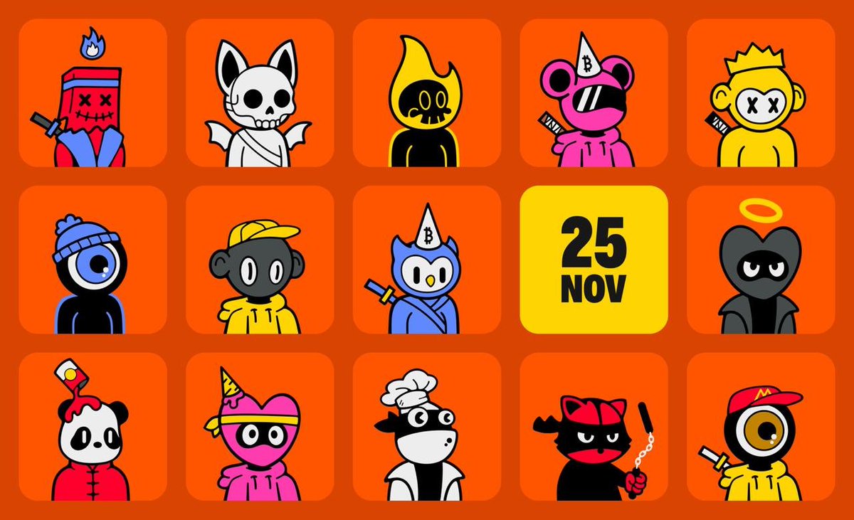 pizzaninjas's tweet image. MINT DETAILS FOR PIZZA NINJAS V2

TUESDAY NOVEMBER 25, 2025

Schedule (U.S. Eastern Time)

9:00 AM EST - Unlisted Ninja Holders (0.01 BTC)
10:00 AM EST - Pizza Pets Full Set Holders (0.011 BTC)
11:00 AM EST - Pizza Pets Holders (0.012 BTC)
12:00 PM EST (Noon) - Public (0.013 BTC)…