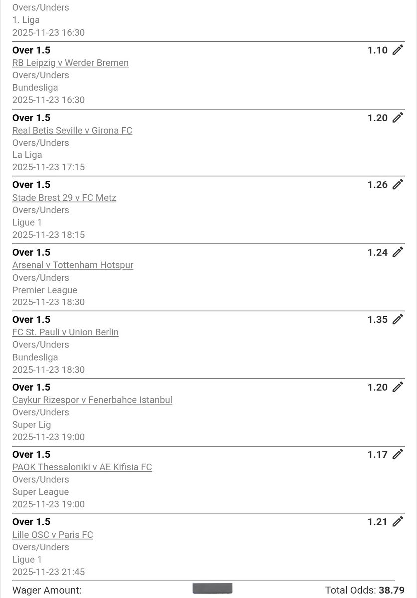 xo_Michaelvino's tweet image. Code | BW224CB62E

🗓 22nd - 23rd November
Weekend Fixtures | Over 1.5 Goals Predictions‼️🔥 
🔁Retweet for others lets eat 🍏🍏🍏