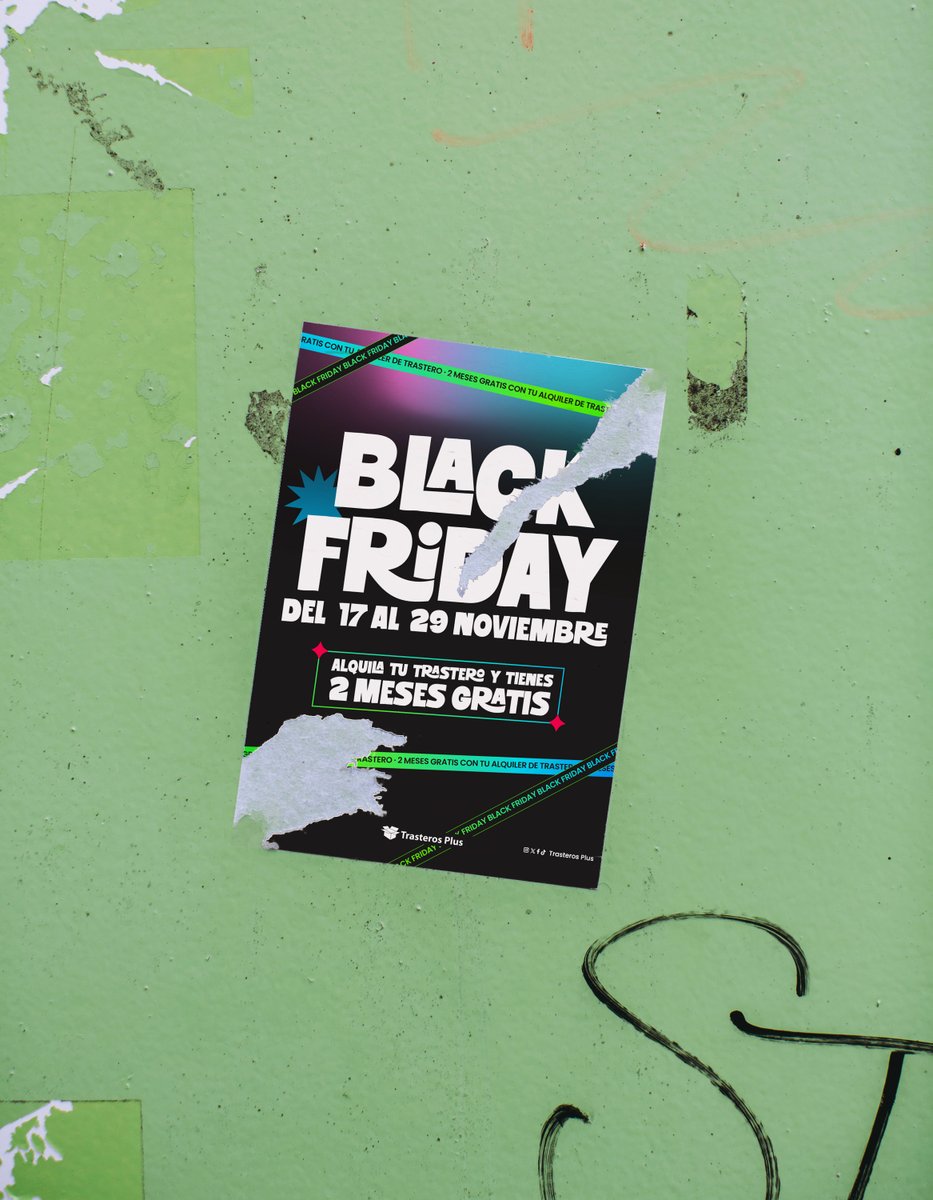 📢 ¡SUPER PROMO BLACK FRIDAY!

Te regalamos 2 MESES GRATIS al alquilar tu trastero.

➡️ Rellena el formulario y disfruta de esta oferta: b501sy8wv5i.typeform.com/to/RfjVzVyg