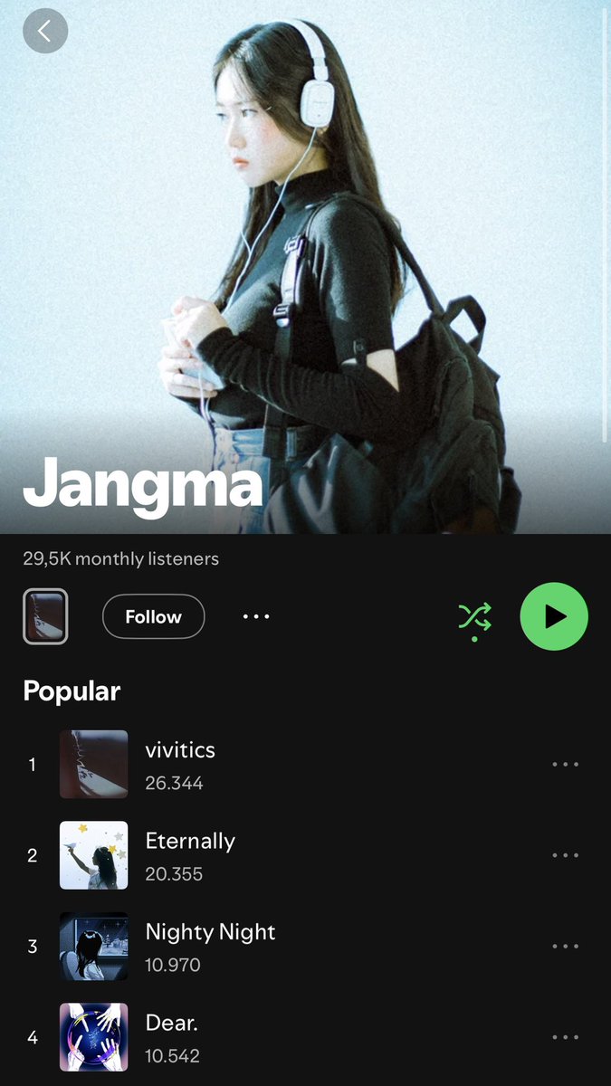 from 13 to 29.5k in two days! keep in mind spotify takes a long time to update so she'll probably reach 70k-100k pretty soon🥹... this is insane