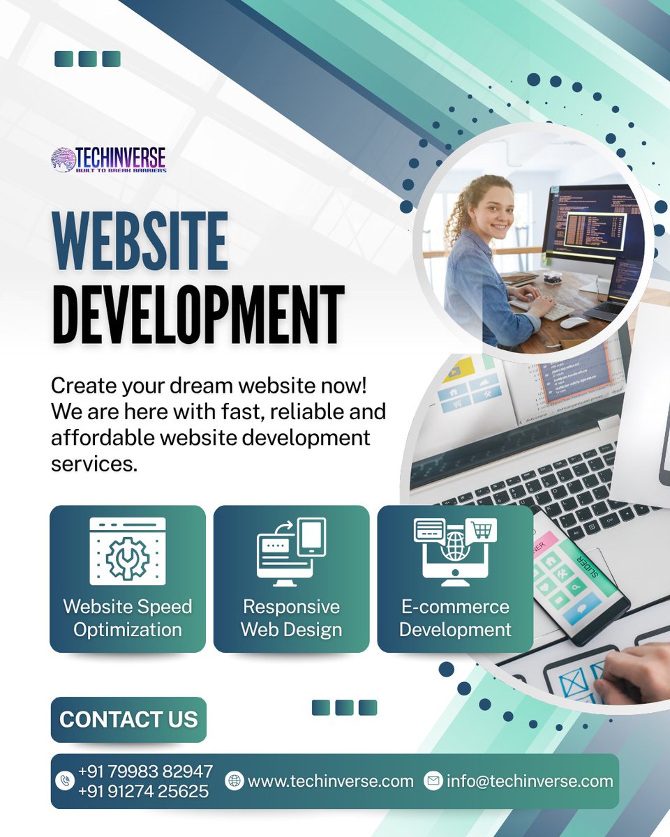 Tech_inverse's tweet image. ✨ Turn Your Ideas Into a Stunning Website! 🚀
Fast, Reliable &amp;amp; Affordable Web Development for Your Business Growth.
Let’s Build Something Extraordinary Together! 💻🌐

📞 Contact Us:
+91 79983 82947 | +91 91274 25625
🌍 techinverse.com
