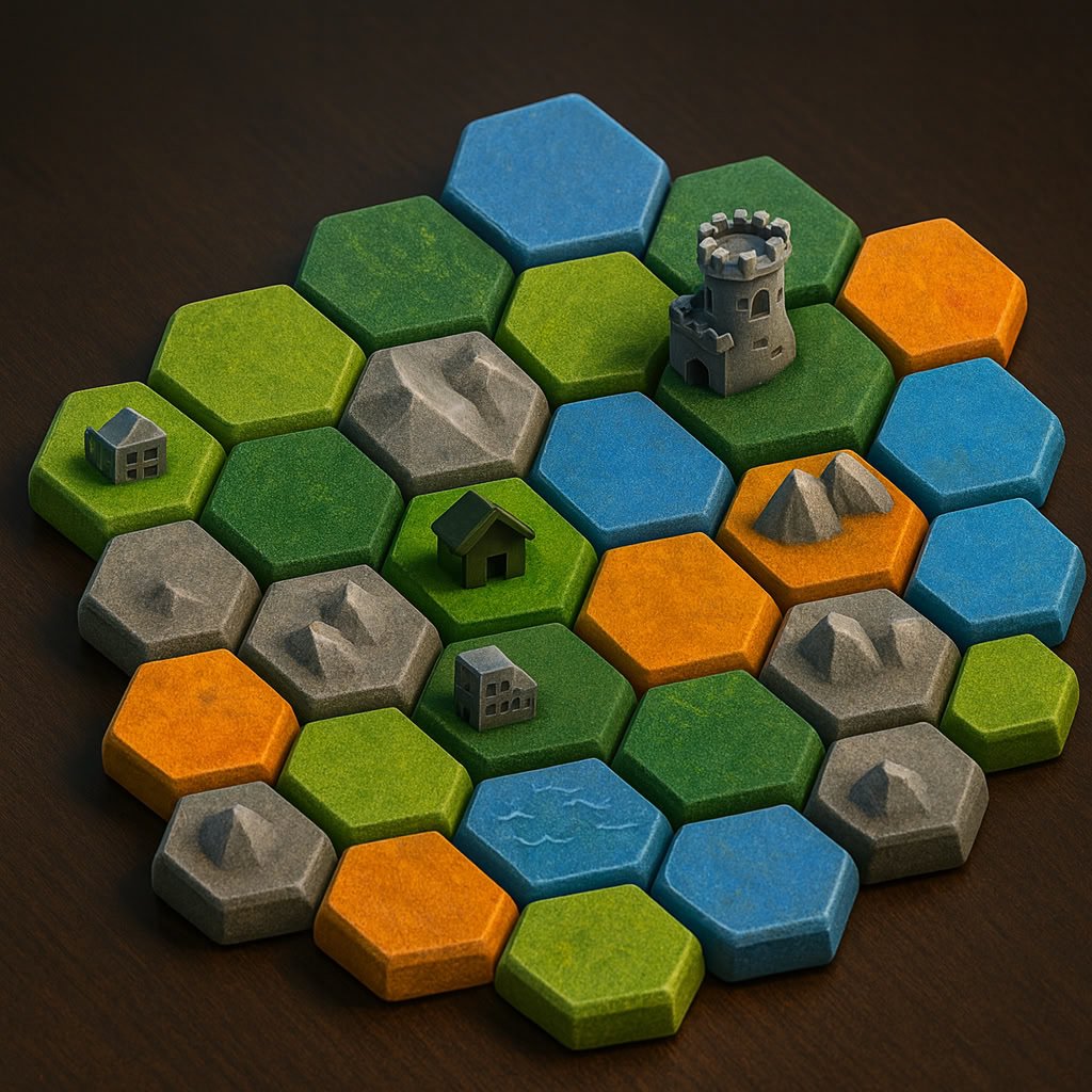 antigravity_ide's tweet image. I made a #Hexmap generator with #Antigravity and stylized the generated picture after #Gemini3 #Flutter