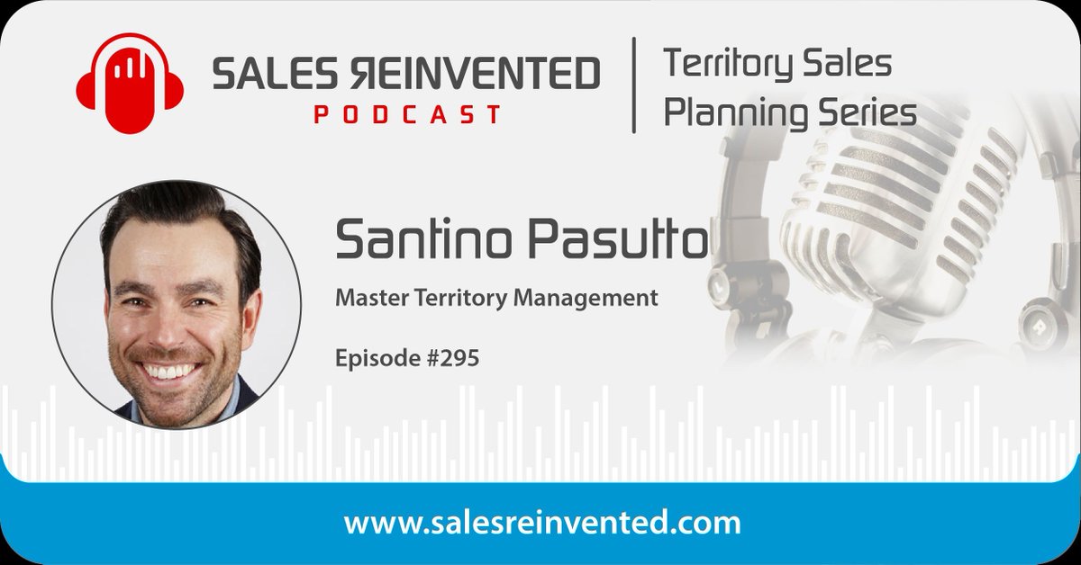 salesreinvented's tweet image. In this episode of @SalesReinvented, Santino shares some tools, tactics, and strategies salespeople can use to improve their territory management! #Sales #TerritoryManagement #SalesPlanning #Planning  bit.ly/3s3yYvD