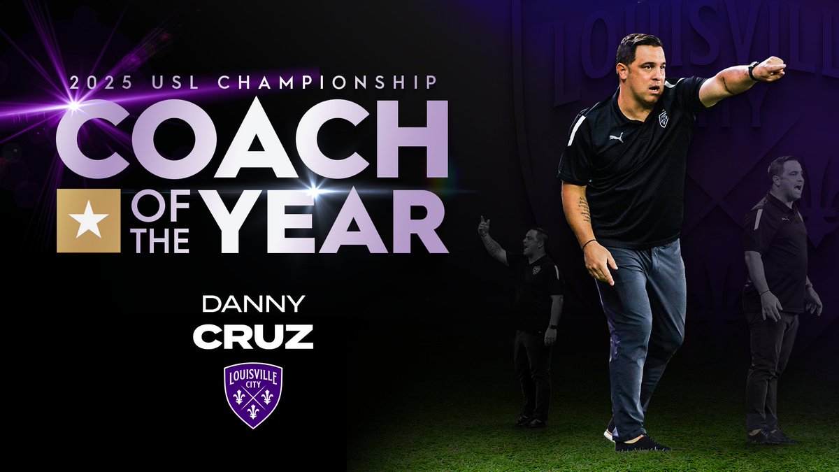 𝐁𝐀𝐂𝐊. 𝐓𝐎. 𝐁𝐀𝐂𝐊. 😤

For the second straight season, Danny Cruz of <a href="/loucityfc/">Louisville City FC</a> has been named the USL Championship Coach of the Year! 

➡️ bit.ly/48mZQMv
