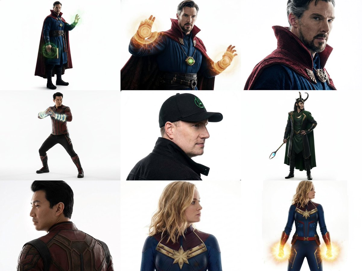 FullR3WIND's tweet image. Supposed leaked #AvengersDoomsday photoshoots confirming ‘Doctor Strange &amp;amp; Captain Marvel’ will appear in the film! 

• Kevin Feige wearing a Doomsday hat