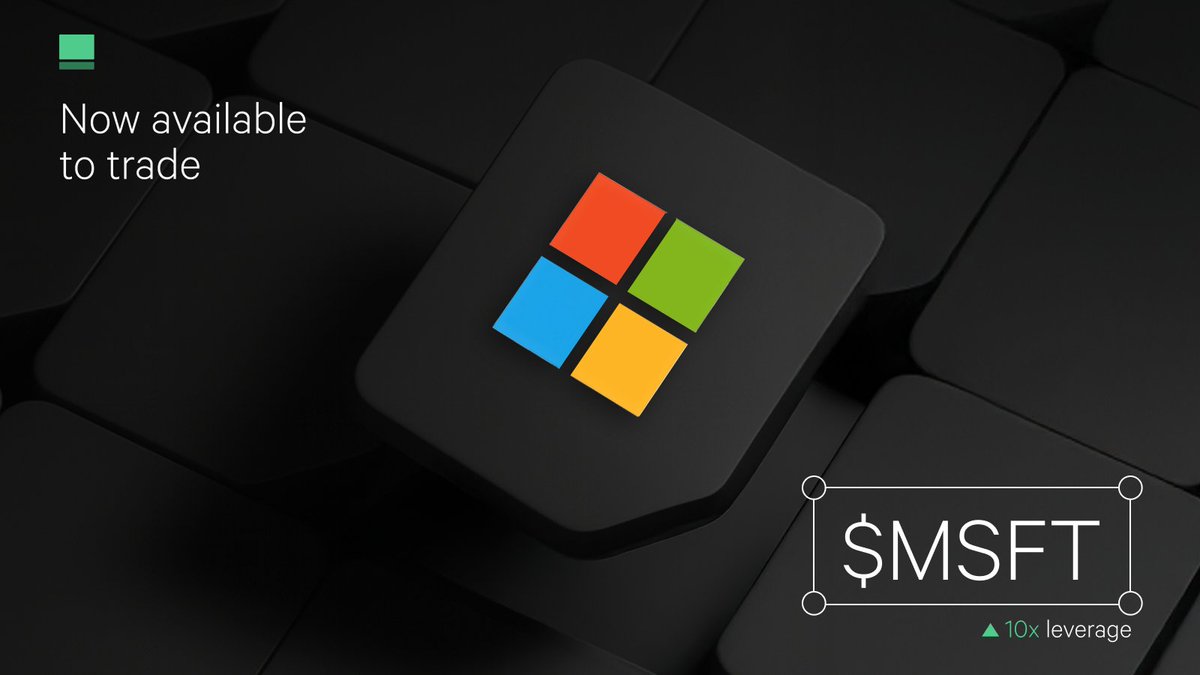 SLTP_trade's tweet image. $MSFT is now live on SLTP.  

Trade $MSFT token with up to 10x leverage straight from the chart.