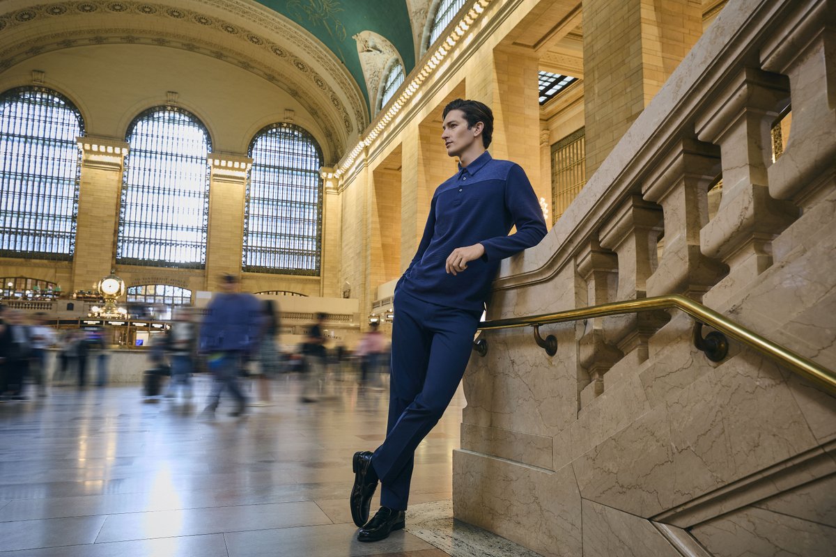 Ottoman knit meets color-block cool in your new refined, easy-care essential. Grab yours now at vanheusen.com!