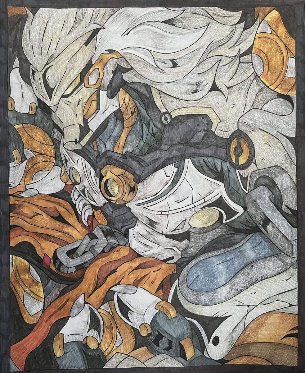 SkerchDrawer's tweet image. Robot lion 
#ZenlessZoneZero #zzzero #Banyue