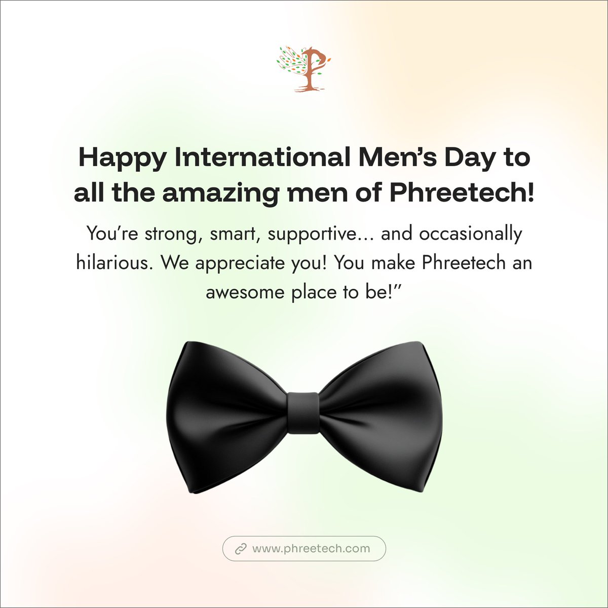 PhreeTechLabs's tweet image. Happy International Men’s Day to all the incredible men in the PhreeTech community.

Today, we honour your leadership, resilience, and the dedication you bring to your work, your families, and the world around you.

 From building innovative software solutions to supporting your…